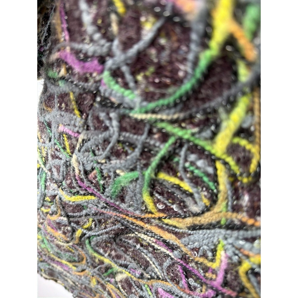 Desigual Textured Coat Womens EU 38 US Small Colorful Boho Abstract - Picture 5 of 14